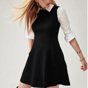 SPANX Women's Black Fit & Flare The Perfect Black Sleeveless Dress